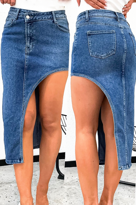 Φούστα NARELONZA, Χρώμα: μπλε, IVET.EU - Εκπτώσεις έως -80%