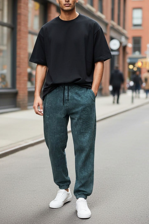 Ανδρικό παντελόνι RENZOLO GREEN, Χρώμα: πράσινο, IVET.EU - Εκπτώσεις έως -80%