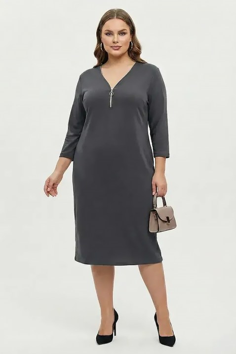 Φόρεμα KATELISTA GRAY, Χρώμα: γκρι, IVET.EU - Εκπτώσεις έως -80%