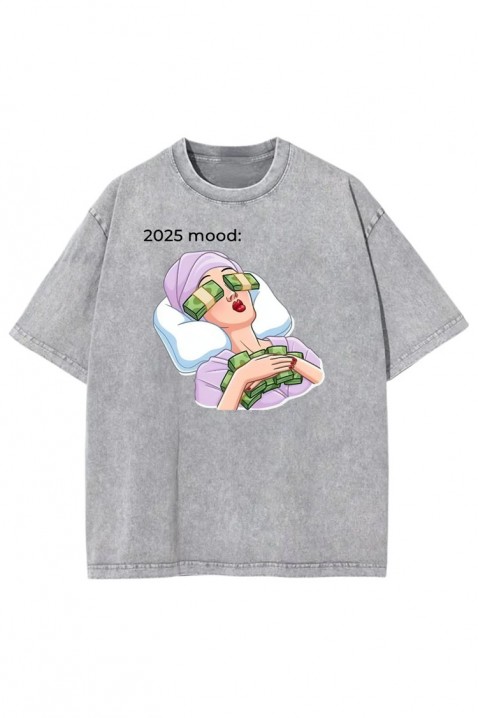 Κοντομάνικο μπλουζάκι OVELANZA GREY, Χρώμα: γκρι, IVET.EU - Εκπτώσεις έως -80%