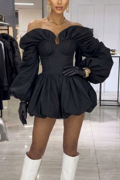 Φόρεμα GARLONZA BLACK, Χρώμα: μαύρο, IVET.EU - Εκπτώσεις έως -80%