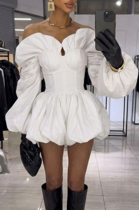 Φόρεμα GARLONZA WHITE, Χρώμα: άσπρο, IVET.EU - Εκπτώσεις έως -80%