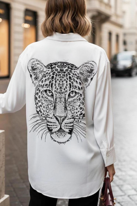 Γυναικείο πουκάμισο TRILENDA, Χρώμα: άσπρο, IVET.EU - Εκπτώσεις έως -80%