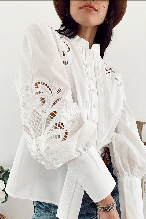 Γυναικείο πουκάμισο RILONZEZNA, Χρώμα: άσπρο, IVET.EU - Εκπτώσεις έως -80%