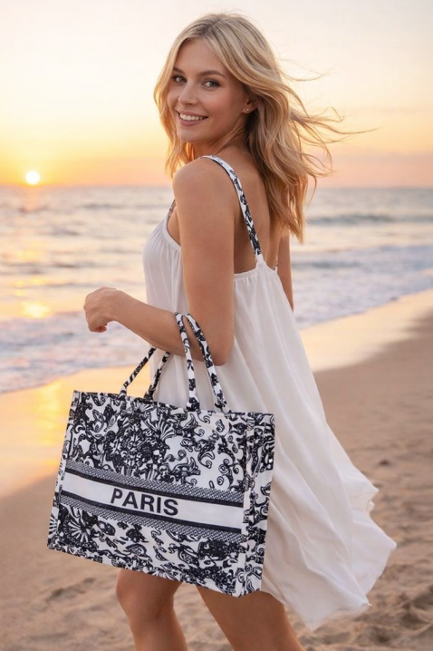 Τσάντα παραλίας LUXERIA BLACK, Χρώμα: μαύρο, IVET.EU - Εκπτώσεις έως -80%