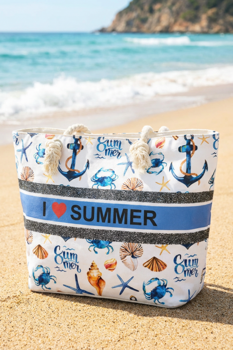 Τσάντα παραλίας ZENOVIA BLUE, Χρώμα: μπλε, IVET.EU - Εκπτώσεις έως -80%