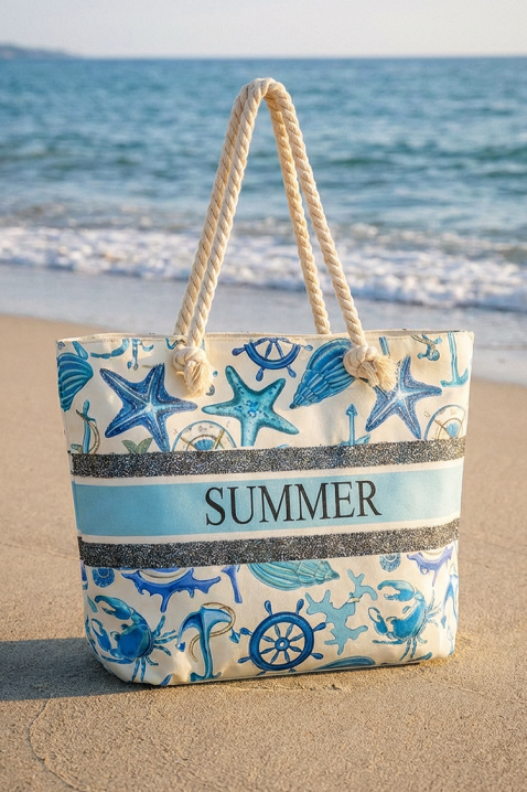 Τσάντα παραλίας ZENOVIA SKY, Χρώμα: Γαλάζιο, IVET.EU - Εκπτώσεις έως -80%