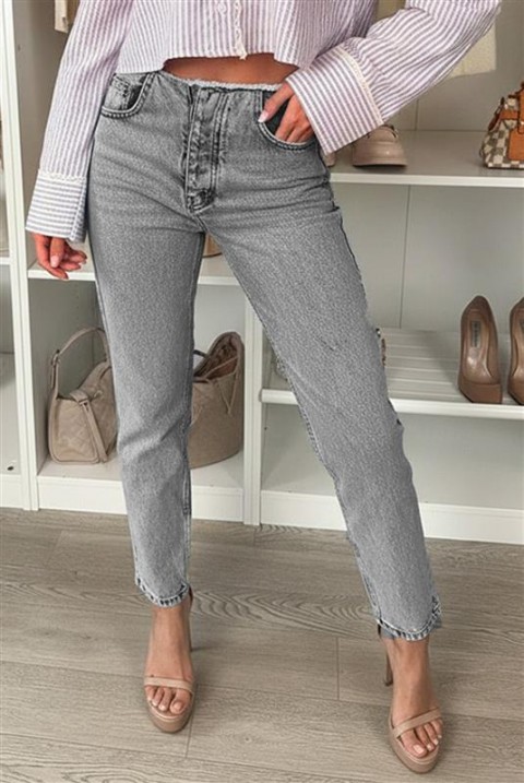 Τζιν VELONDONA, Χρώμα: ανοιχτό γκρι, IVET.EU - Εκπτώσεις έως -80%