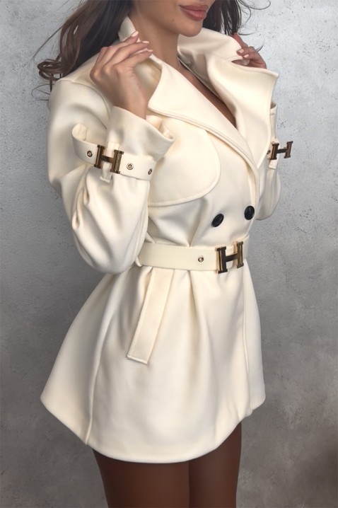 Καμπαρντίνα ZANDELA ECRU, Χρώμα: εκρού, IVET.EU - Εκπτώσεις έως -80%