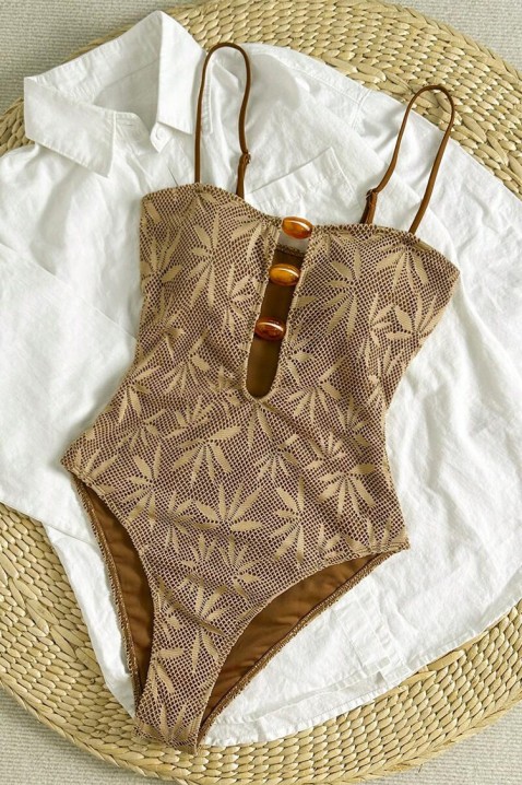 Ολόσωμο μαγιό ALIONZA, Χρώμα: μπεζ, IVET.EU - Εκπτώσεις έως -80%