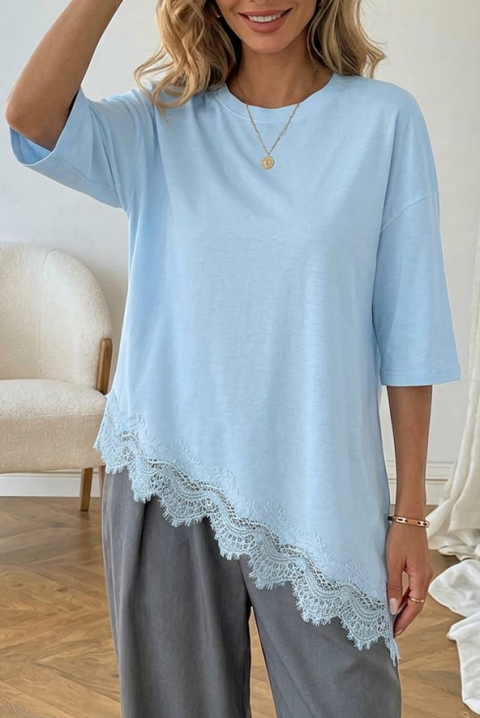 Τοπ VIRZENA SKY, Χρώμα: Γαλάζιο, IVET.EU - Εκπτώσεις έως -80%