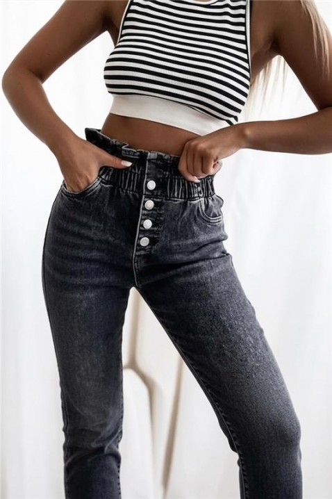 Τζιν DEBORANA, Χρώμα: γραφίτης, IVET.EU - Εκπτώσεις έως -80%