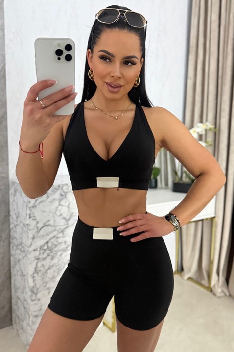 Αθλητικό σετ VLONZILA BLACK, Χρώμα: μαύρο, IVET.EU - Εκπτώσεις έως -80%