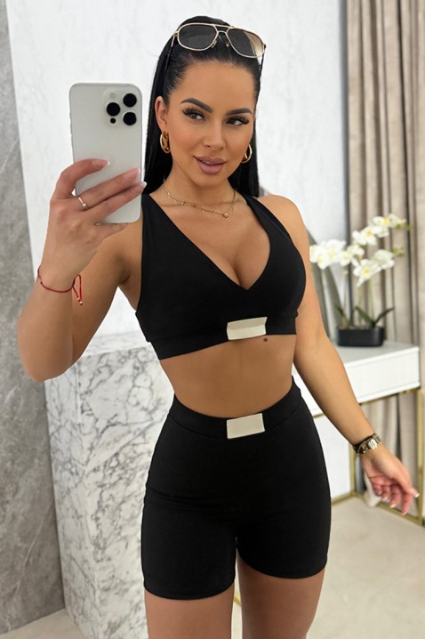 Αθλητικό σετ VLONZILA BLACK, Χρώμα: μαύρο, IVET.EU - Εκπτώσεις έως -80%