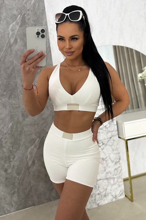 Αθλητικό σετ VLONZILA WHITE, Χρώμα: άσπρο, IVET.EU - Εκπτώσεις έως -80%