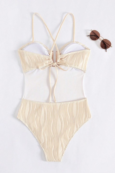 Ολόσωμο μαγιό TRIONEJA, Χρώμα: μπεζ, IVET.EU - Εκπτώσεις έως -80%