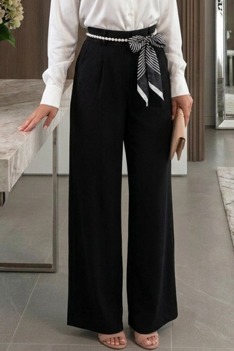 Παντελόνι TAREKA, Χρώμα: μαύρο, IVET.EU - Εκπτώσεις έως -80%