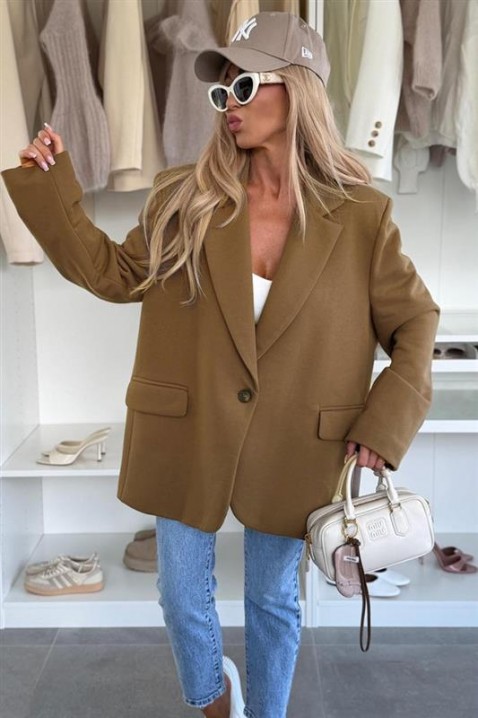 Σακάκι COACHELZA CAMEL, Χρώμα: μόκα,ανοιχτό καφέ, IVET.EU - Εκπτώσεις έως -80%