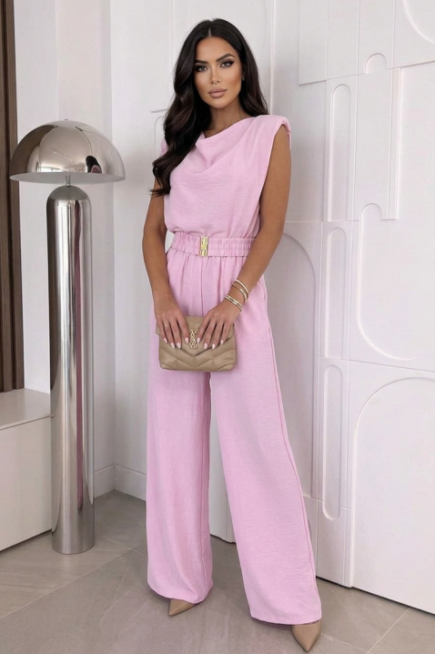 Ολόσωμη φόρμα BROLDINZA PINK, Χρώμα: ροζ,πούδρα, IVET.EU - Εκπτώσεις έως -80%