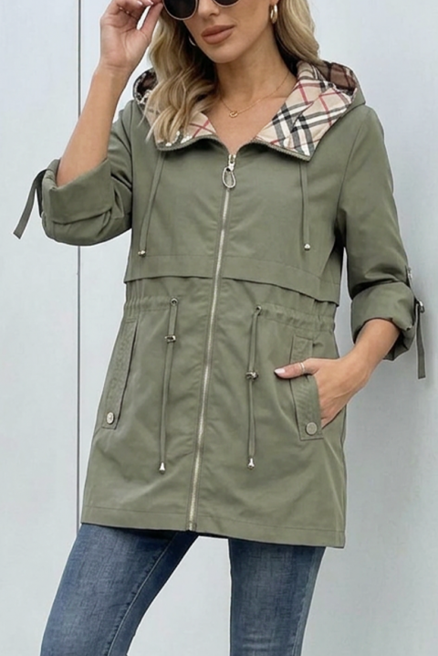 Μπουφάν ZAVORIA KHAKI, Χρώμα: χακί, IVET.EU - Εκπτώσεις έως -80%