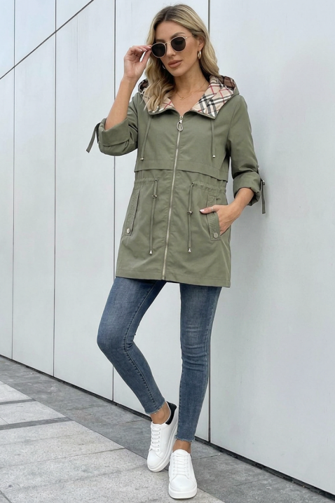 Μπουφάν ZAVORIA KHAKI, Χρώμα: χακί, IVET.EU - Εκπτώσεις έως -80%