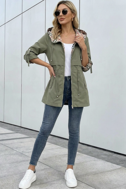 Μπουφάν ZAVORIA KHAKI, Χρώμα: χακί, IVET.EU - Εκπτώσεις έως -80%