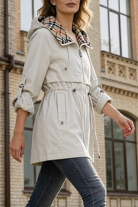 Μπουφάν ZAVORIA ECRU, Χρώμα: εκρού, IVET.EU - Εκπτώσεις έως -80%