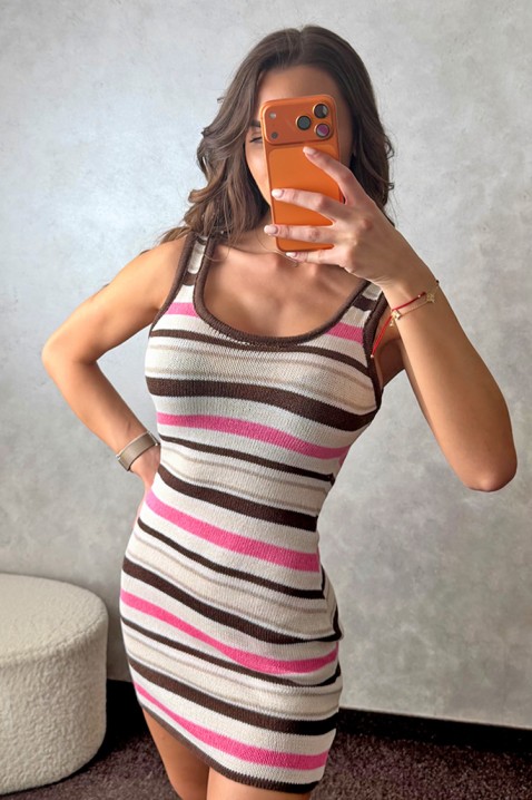 Φόρεμα ALORZANA PINK, Χρώμα: χρωματιστό, IVET.EU - Εκπτώσεις έως -80%