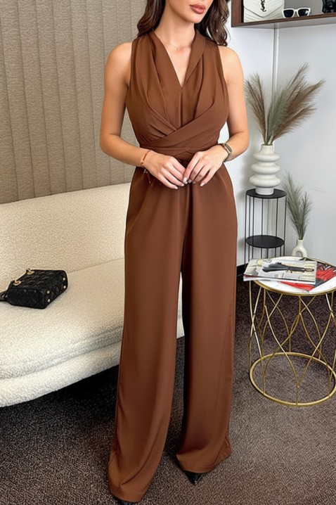 Ολόσωμη φόρμα VELDONZA BROWN, Χρώμα: καφέ, IVET.EU - Εκπτώσεις έως -80%