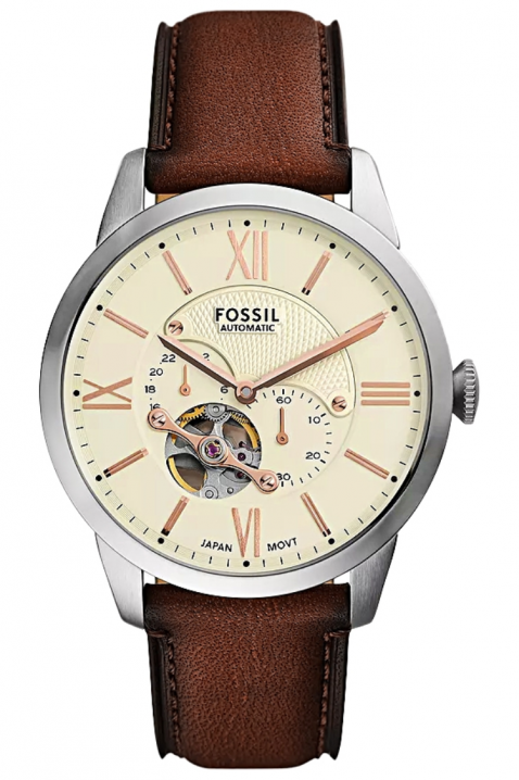 Ανδρικό ρολόι Fossil Townsman Automatic ME3266, Χρώμα: καφέ, IVET.EU - Εκπτώσεις έως -80%