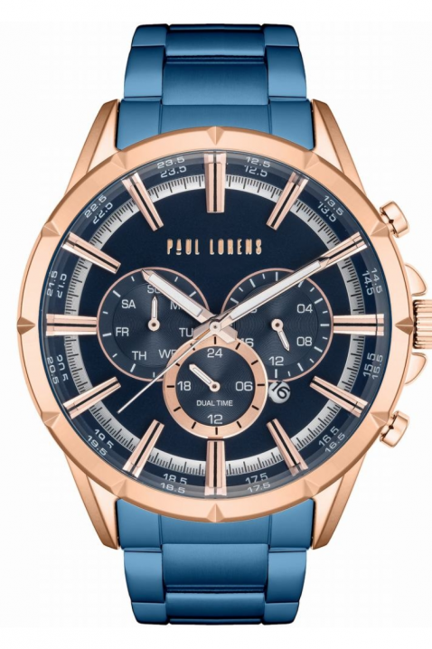Ανδρικό ρολόι Paul Lorens PL13605B-6F3, Χρώμα: μπλε, IVET.EU - Εκπτώσεις έως -80%