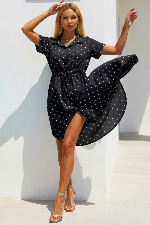 Φόρεμα NEGLONDA BLACK, Χρώμα: μαύρο, IVET.EU - Εκπτώσεις έως -80%