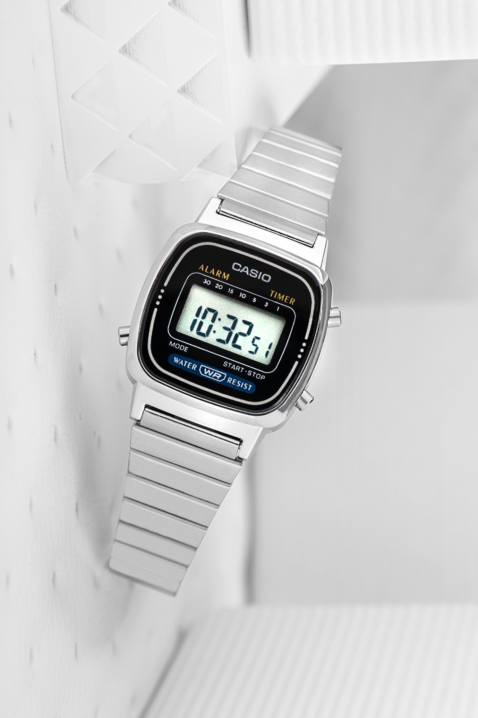Γυναικείο ρολόι CASIO LA670WD-1DF, Χρώμα: ασημί, IVET.EU - Εκπτώσεις έως -80%