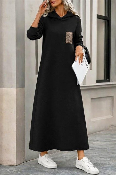 Φόρεμα ASEMDOLA, Χρώμα: μαύρο, IVET.EU - Εκπτώσεις έως -80%