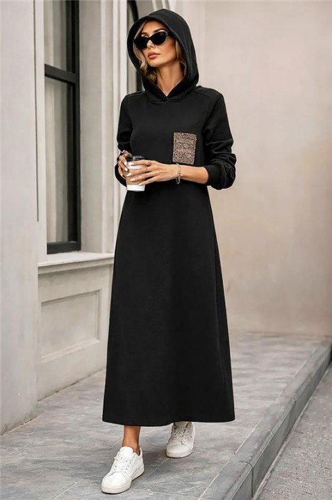 Φόρεμα ASEMDOLA, Χρώμα: μαύρο, IVET.EU - Εκπτώσεις έως -80%