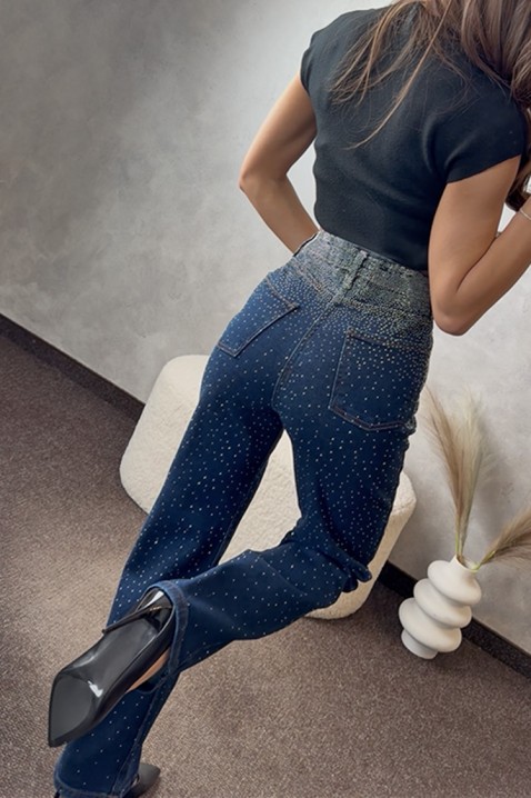 Τζιν PLOMENDA NAVY, Χρώμα: σκούρο μπλε, IVET.EU - Εκπτώσεις έως -80%