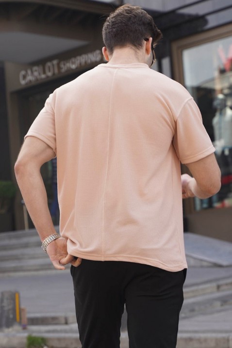 Ανδρικό μπλουζάκι LOMENZO BEIGE, Χρώμα: μπεζ, IVET.EU - Εκπτώσεις έως -80%