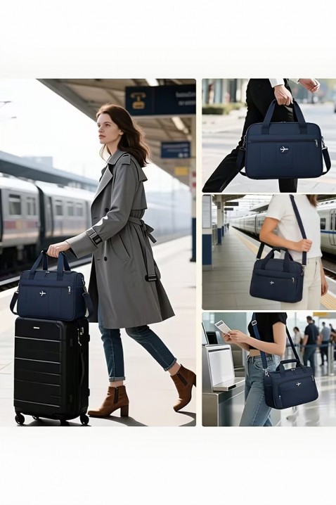 Τσάντα για χειραποσκευές WINDINZA NAVY - κατάλληλη για Ryanair/Wizz Air, Χρώμα: σκούρο μπλε, IVET.EU - Εκπτώσεις έως -80%