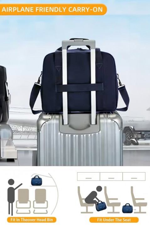 Τσάντα για χειραποσκευές WINDINZA NAVY - κατάλληλη για Ryanair/Wizz Air, Χρώμα: σκούρο μπλε, IVET.EU - Εκπτώσεις έως -80%