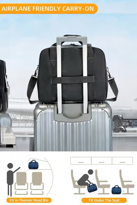 Τσάντα για χειραποσκευές WINDINZA GREY - κατάλληλη για Ryanair/Wizz Air, Χρώμα: γκρι, IVET.EU - Εκπτώσεις έως -80%