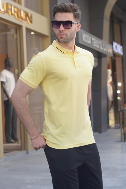 Ανδρικό μπλουζάκι RILONZO YELLOW, Χρώμα: κίτρινο, IVET.EU - Εκπτώσεις έως -80%