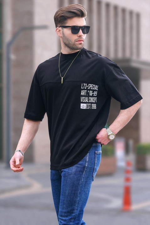 Ανδρικό μπλουζάκι MARTILZO BLACK, Χρώμα: μαύρο, IVET.EU - Εκπτώσεις έως -80%