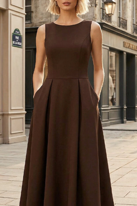 Φόρεμα NERNILZA, Χρώμα: καφέ, IVET.EU - Εκπτώσεις έως -80%