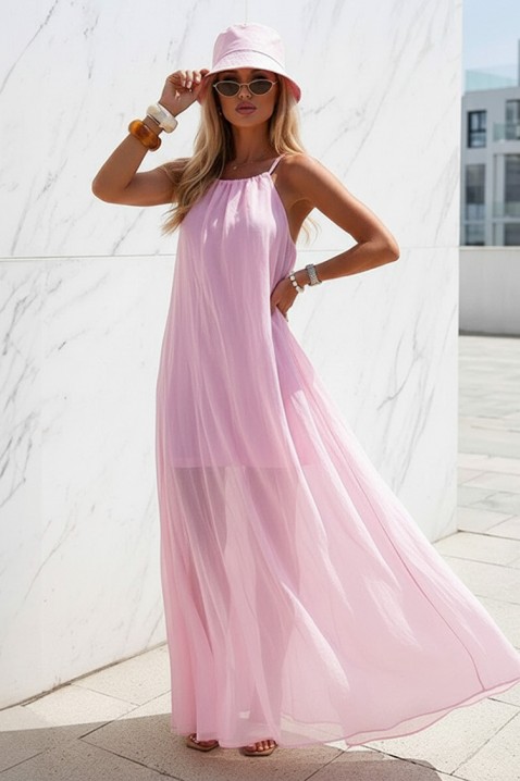 Φόρεμα LONZELA PUDRA, Χρώμα: πούδρα, IVET.EU - Εκπτώσεις έως -80%