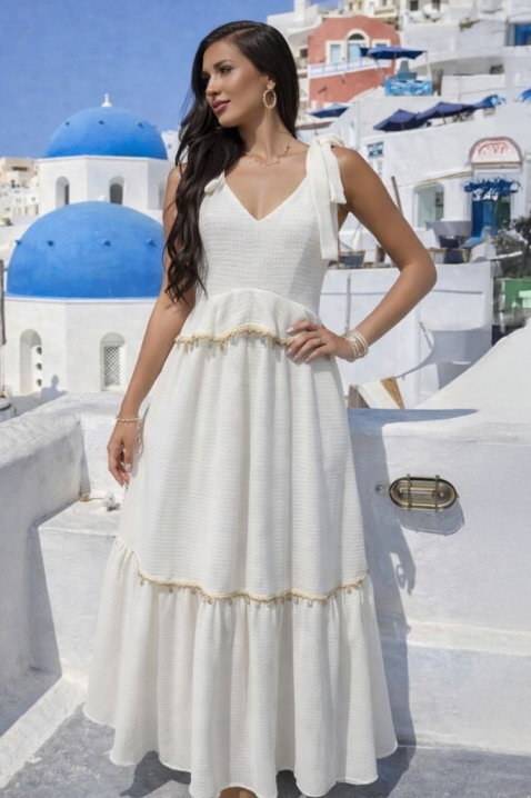 Φόρεμα SEMARELDA, Χρώμα: άσπρο, IVET.EU - Εκπτώσεις έως -80%