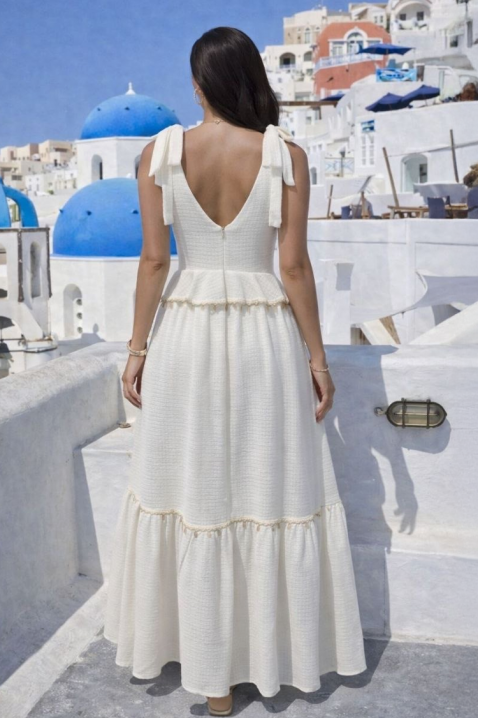 Φόρεμα SEMARELDA, Χρώμα: άσπρο, IVET.EU - Εκπτώσεις έως -80%