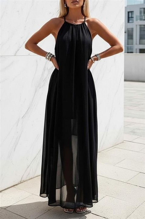 Φόρεμα LONZELA BLACK, Χρώμα: μαύρο, IVET.EU - Εκπτώσεις έως -80%