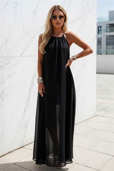 Φόρεμα LONZELA BLACK, Χρώμα: μαύρο, IVET.EU - Εκπτώσεις έως -80%