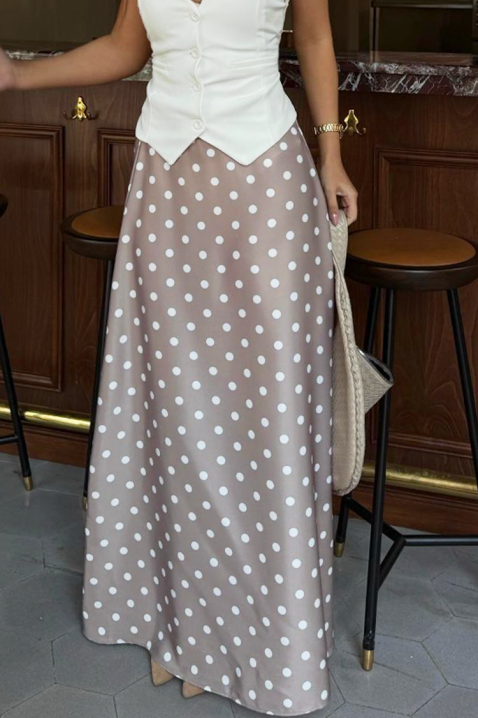 Φούστα MOLARZA BEIGE, Χρώμα: μπεζ, IVET.EU - Εκπτώσεις έως -80%