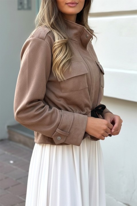 Μπουφάν XELFONDA BROWN, Χρώμα: καφέ, IVET.EU - Εκπτώσεις έως -80%